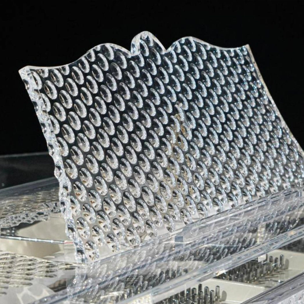 Luminous Net Luxury Avant-Garde Honeycomb Crystal Grand Piano
