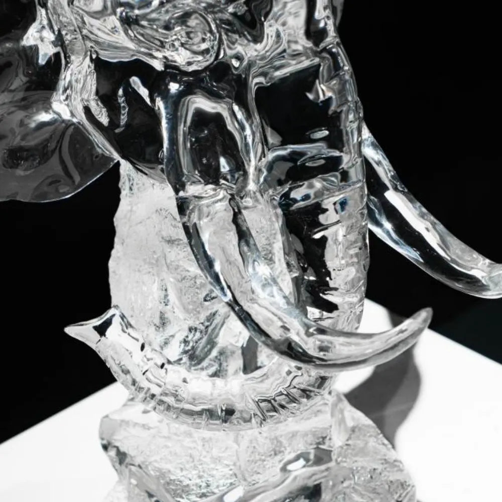 Crystal Elephant Sculpture 580mm