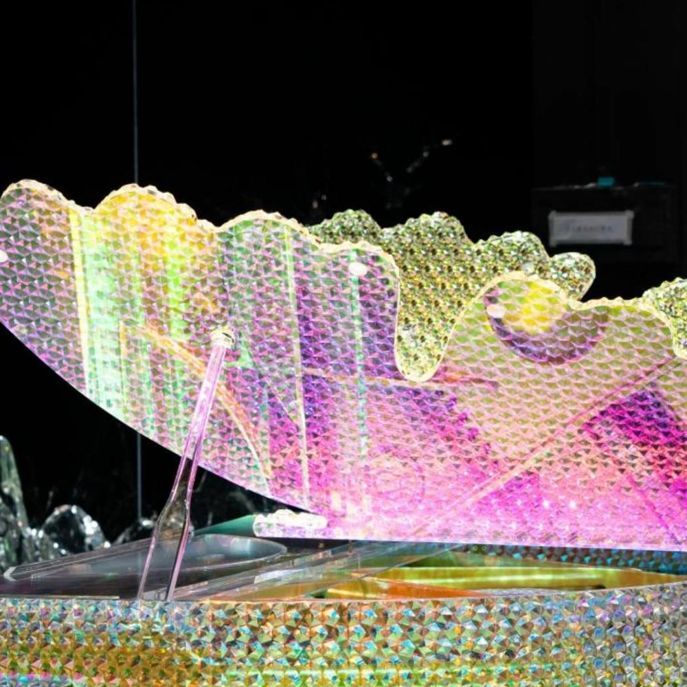 Iridescent Chrysalis Luxury Avant-Garde Crystal Grand Piano