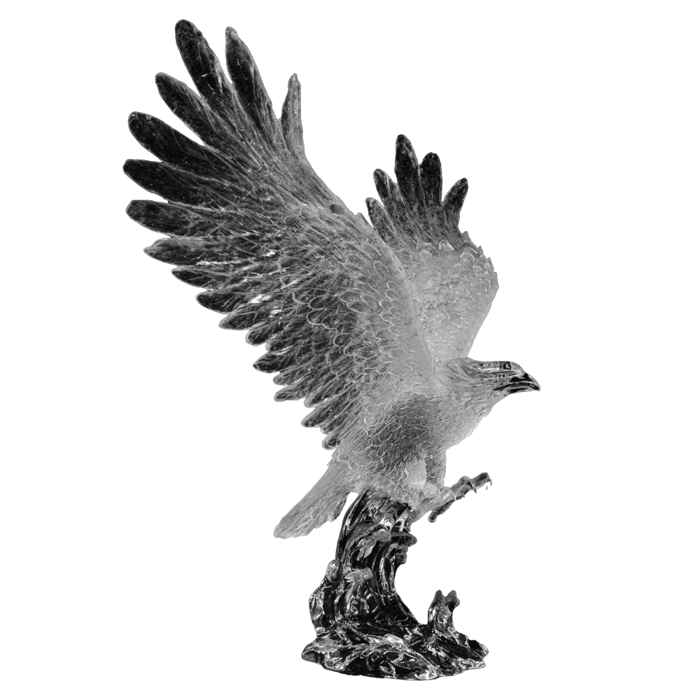 Crystal Eagle Sculpture Collector-Grade Art