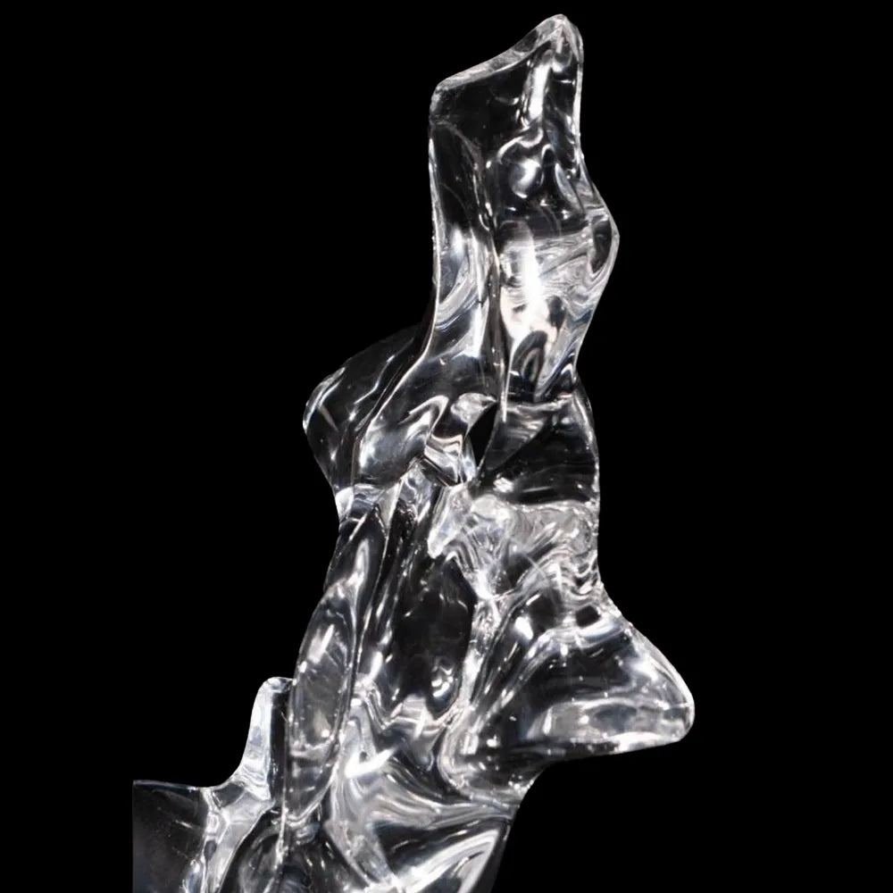 Crystalline Whispers Abstract Sculpture, 800mm Height, Organic Shape Synthetic Crystal Art for Modern Decor