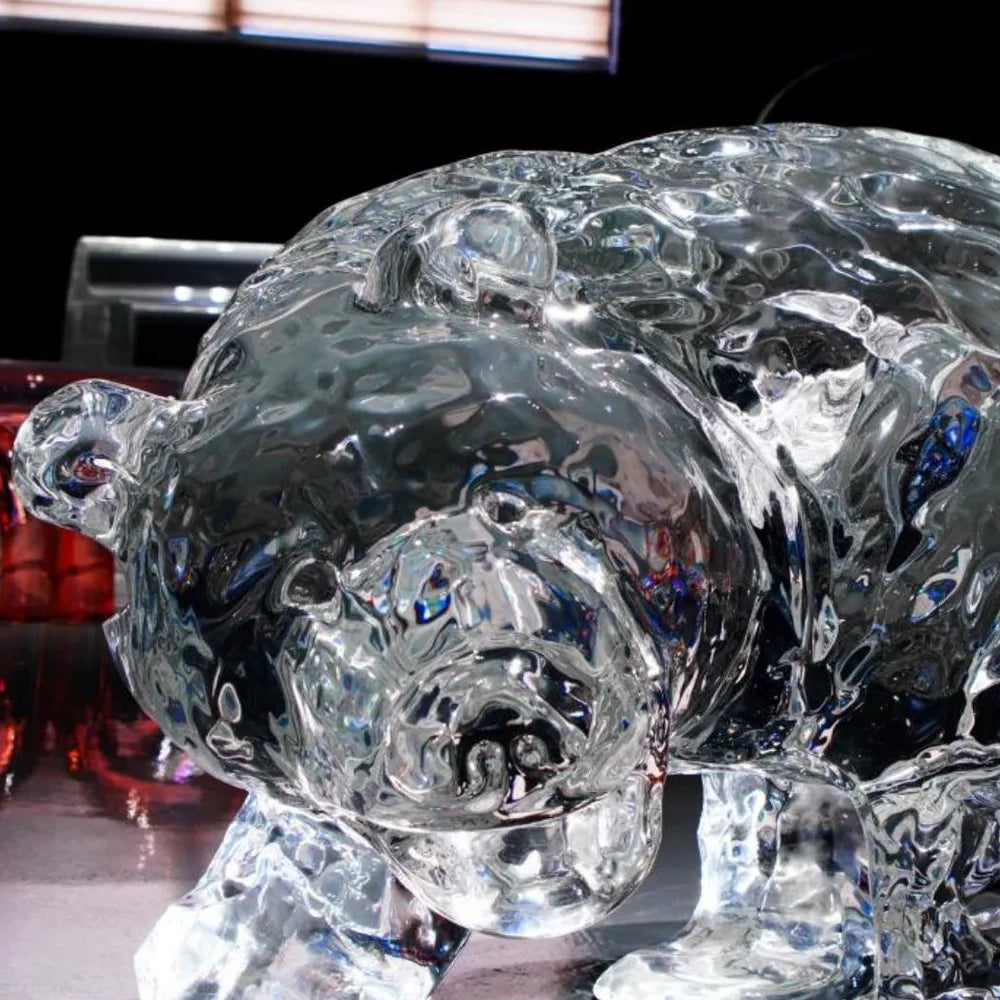 Large Crystal Polar Bear Sculpture