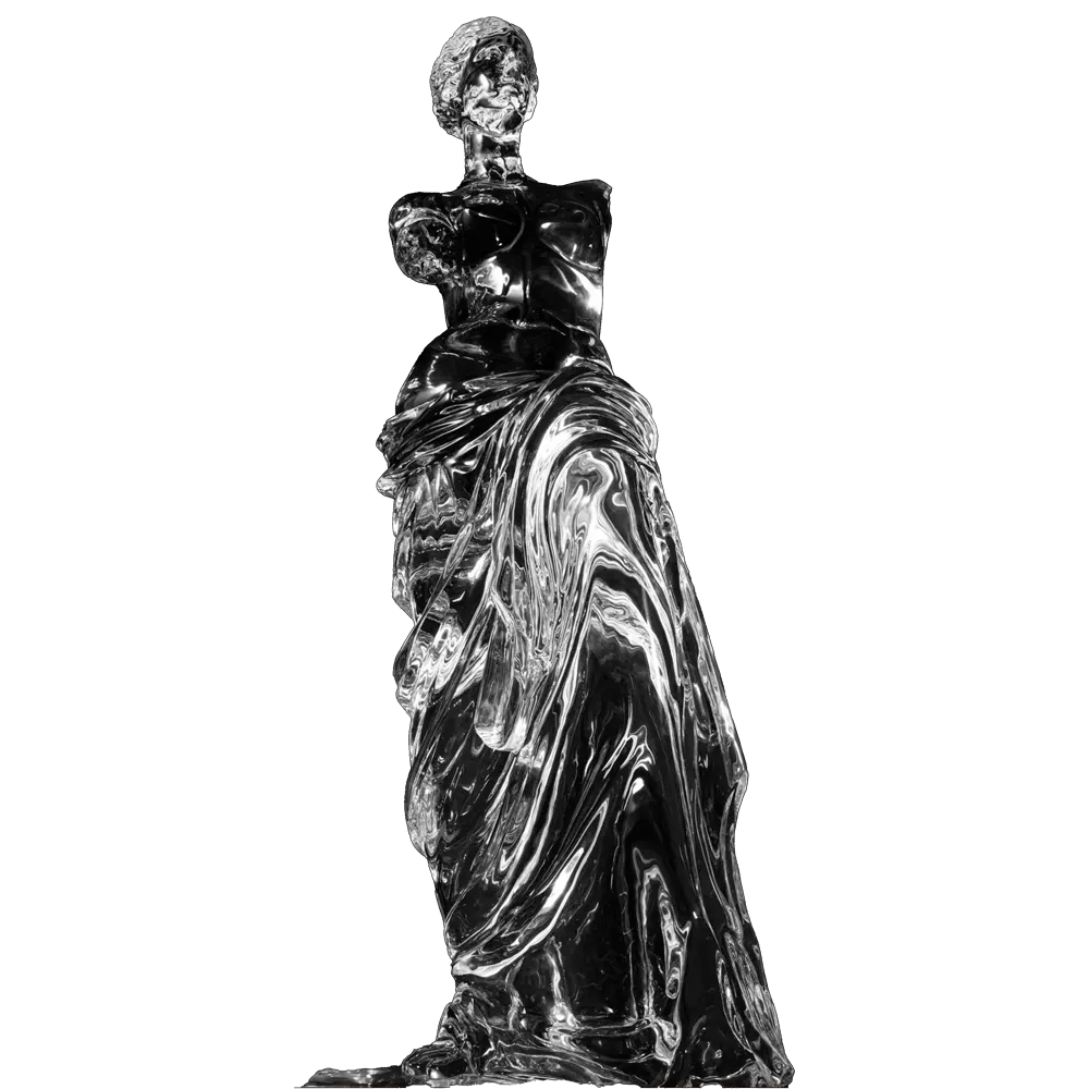 Goddess Venus Statue, 1530mm Height, Synthetic Crystal Sculpture for Luxury Interior Decor