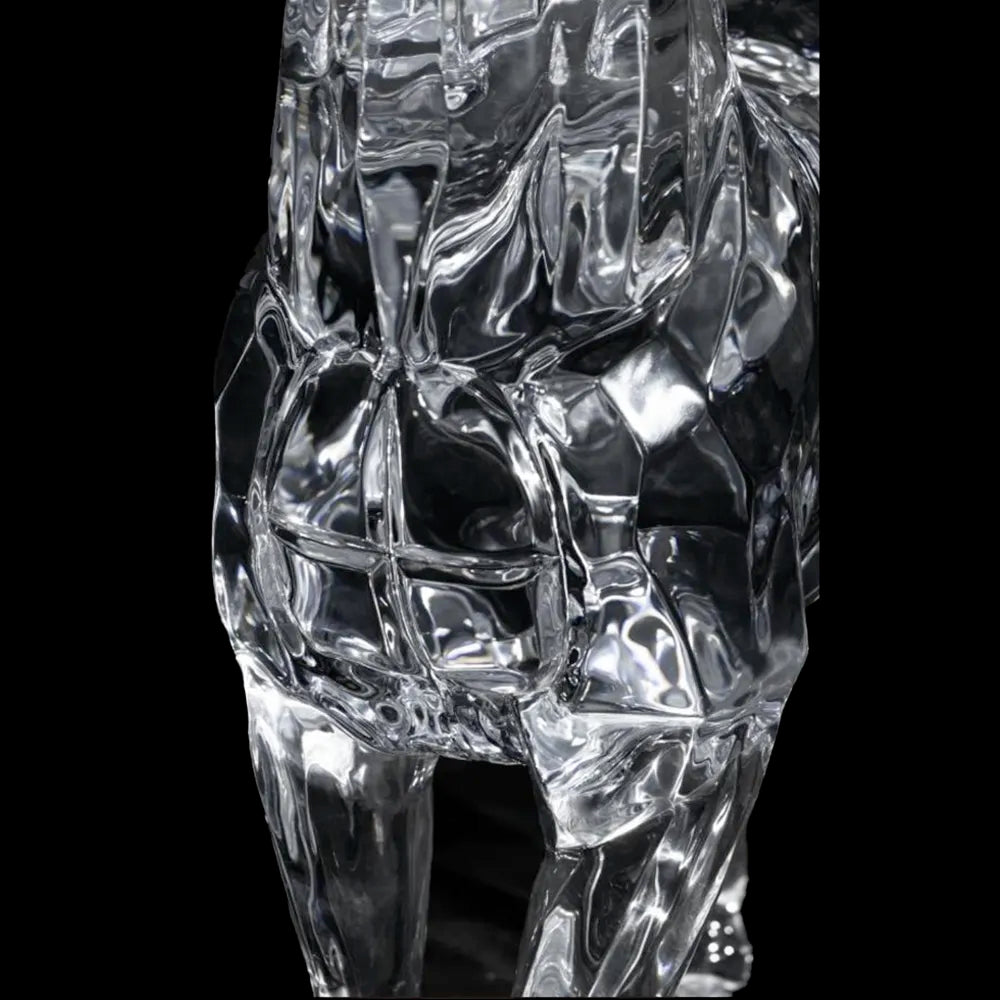 Majestic Standing Horse Crystal Sculpture (1.3M) – Art Statue